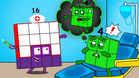 Numberblocks 4 Hallucinating Become Zombies After The Vaccine