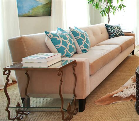 The frame is made of beech wood and color is made with gold leaf. TMD-Taupe Velvet Sofa