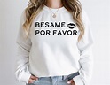 Besame Por Favor Svg Kiss Me Please Svg Spanish Minimalist - Etsy