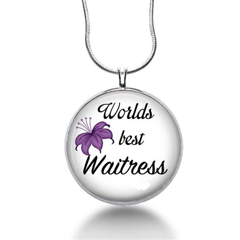 Maybe you would like to learn more about one of these? Waitress necklace - Server jewelry, christmas gift for her ...