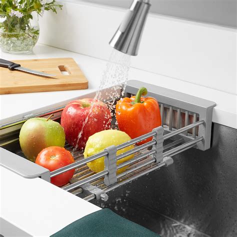 Miligore Expandable Over The Sink Dish Drying Rack Stainless Steel