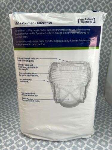 Cardinal Covidien Curity Youth Pants Unisex Lxl Diapers Underwear