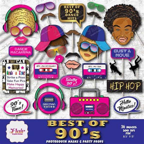 The Best Of 90s Photo Booth Props