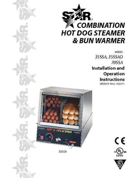 Star 70ssa 230 Hot Dog Capacity Hot Dog And Bun Steamer 120v