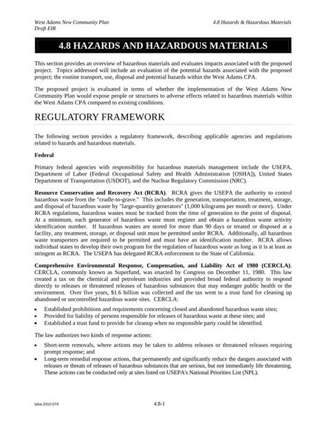 PDF 4 8 Hazards And Hazardous Materials Regulatory Framework