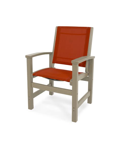Valencia leather dining chair.available in different colors.measurements are: POLYWOOD® Coastal Dining Chair