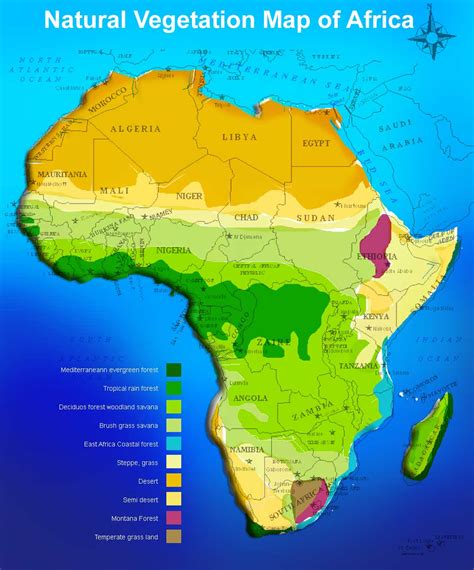 Farmers could grow crops in years with little rain. Africa, Political Map Africa