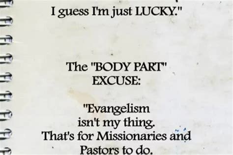 Evangelism Excuses Moving Pictures Sermonspice