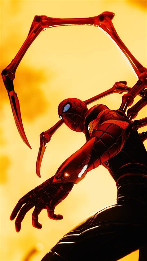 Iron Spidey Suit Wallpaper Ironspider Ps4spiderman Spiderman Marvel