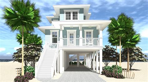 Elevated Piling And Stilt House Plans Archives Modern Beach House