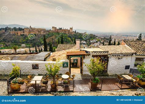 Albaicin Moorish Medieval Quarter With View Of Alhambra Fortress