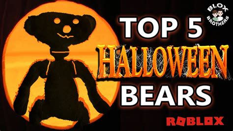 Top 5 Halloween Bear Skins 🎃halloween Special🎃 Roblox Bear Bear