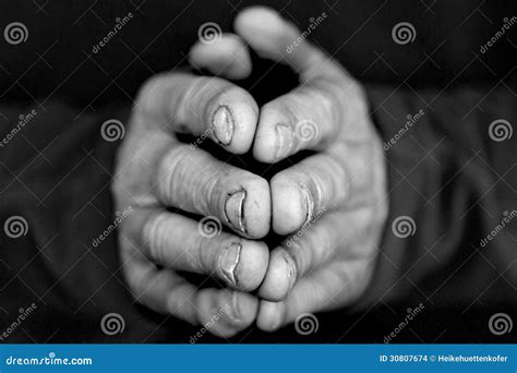 Folded Hands I Stock Photo Image Of Christian Finger 30807674