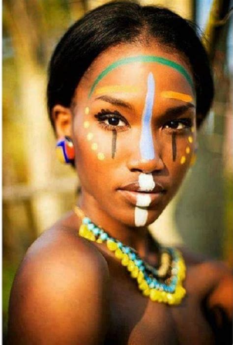 Face Painting African Women