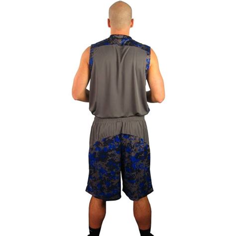 A4 N2345 Mens Camo Basketball Uniform