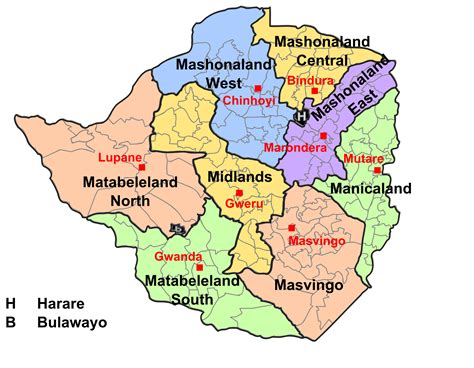 Zimbabwe on a world wall map: The Zimbabwe Homepage