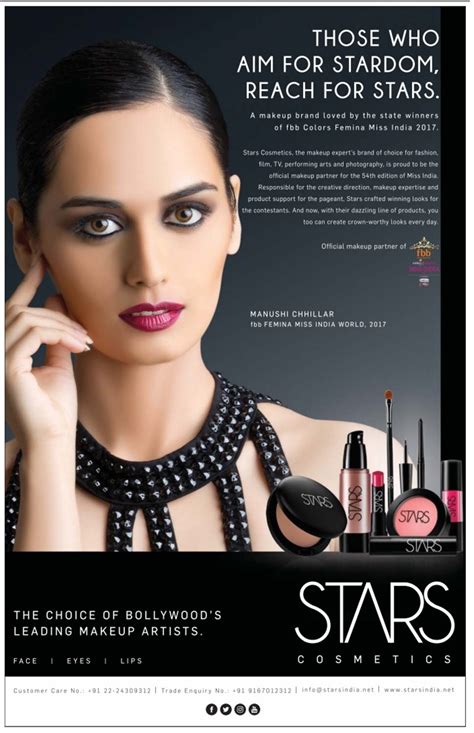 stars cosmetics the choice og bollywood leading makeup artists ad advert gallery
