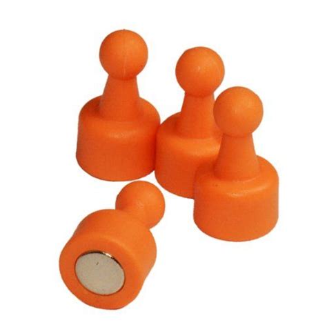 Cms Neopin 24 Count Orange Magnetic Push Pins Can Hold Up To 16