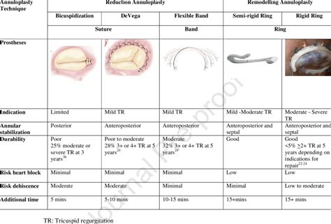 Comparison Of Annuloplasty Techniques For Functional Tricuspid