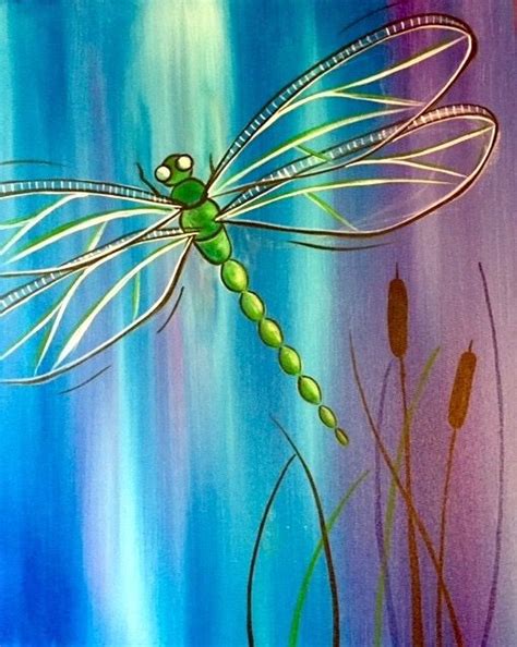 Dragonfly Dragonfly Painting Art Painting Dragonfly Art