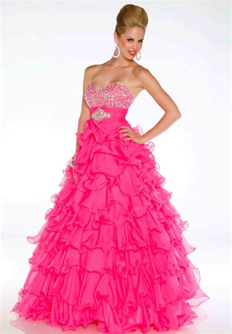 Prom Dresses In Hot Pink Red Prom Dresses