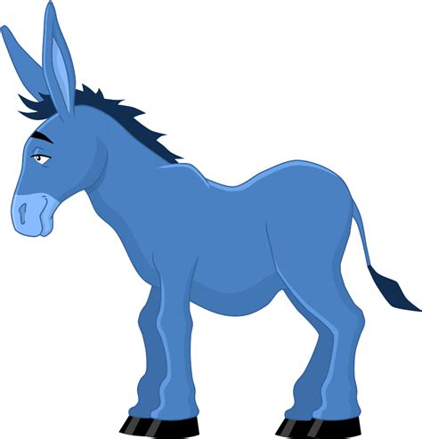 Blue Donkey Vector PNG PNG Play