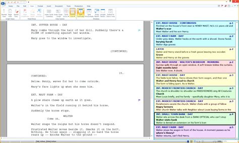 Script Breakdown Sheet Template