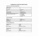 Commercial Sublease Forms Images
