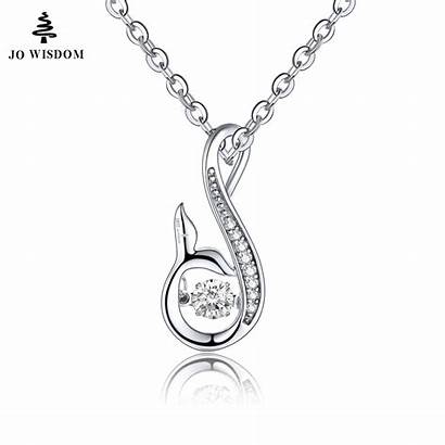 Necklace Cz Dancing Diamond Tail Necklaces Animal