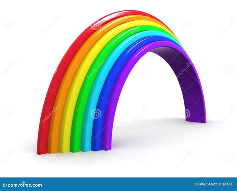 3d Rainbow Arch Stock Illustration Illustration Of Render 45654622