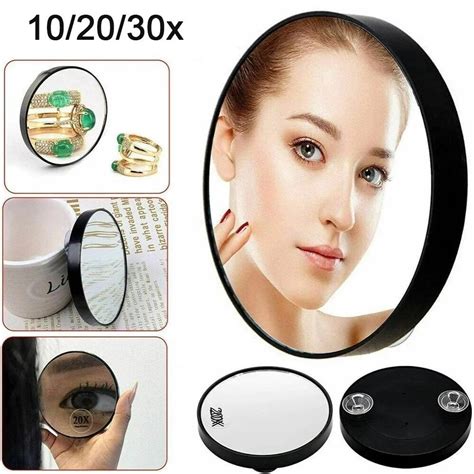Remove Acne Pores Makeup Mirror Round Shape 102030x Magnifying Mirror Portable Cosmetics