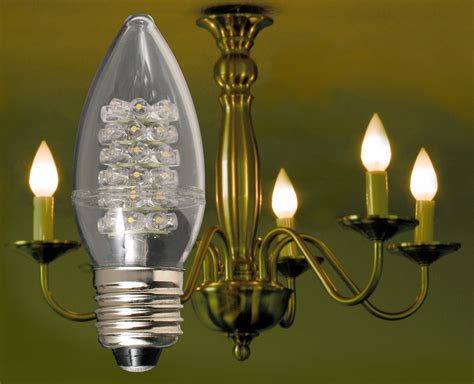 24 Watt Flame Tip Led Chandelier Bulb With Standard 26mm Edison Base