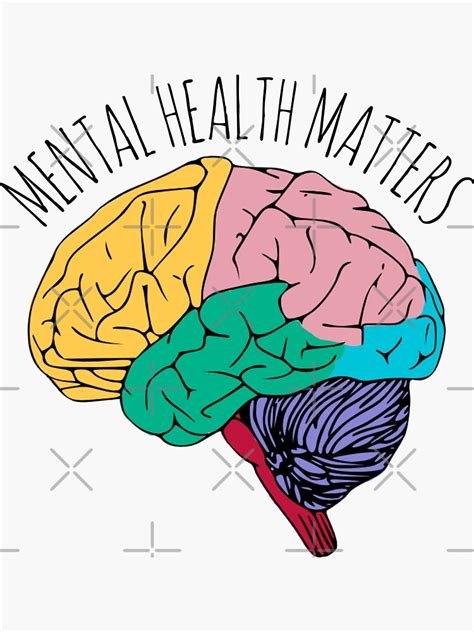 Mental Health Matters Sticker For Sale By Madedesigns Redbubble