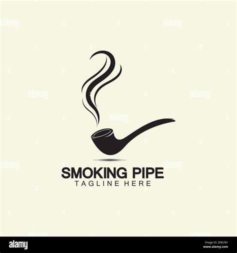 Pipe Smoking Logo Icon Vector Illustration Designtobacco Cigar Pipe