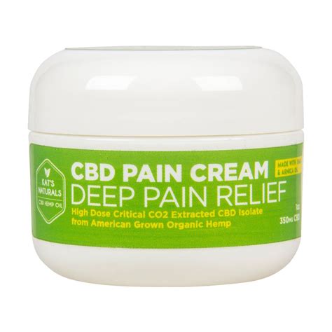 Kats Naturals Deep Pain Relief Cream Cbd Oil Azure Standard