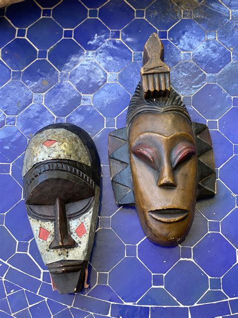 African Masks Hand Carved African Masks Tribal Art Masks Wooden