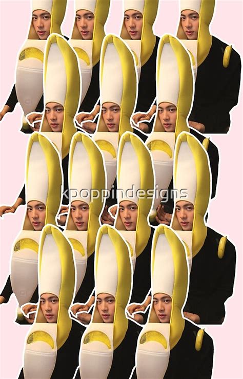 Jin Banana Costume Bts By Kpoppindesigns Redbubble