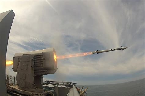 Uss America Tests Rolling Airframe Missile On Drone