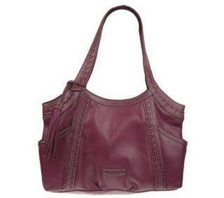 Tignanello Pebble Leather Eyelet Shopper With Side Pockets On PopScreen