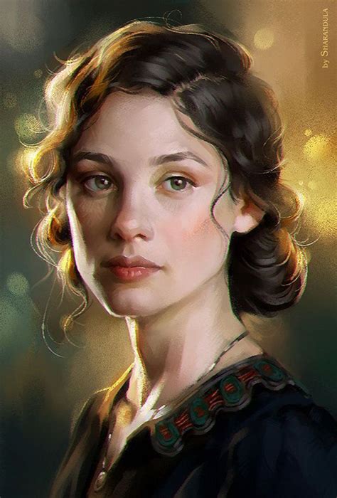 Painting Faces Portrait Art 3d Painting Digital Portrait Female