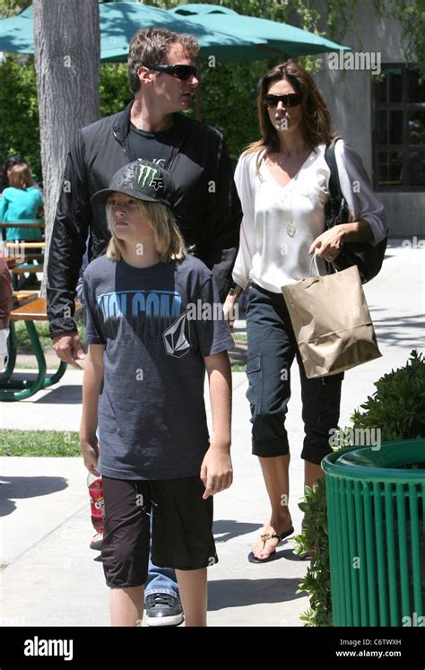 Cindy Crawford With Her Husband Rande Gerber And Son Presley Cindy