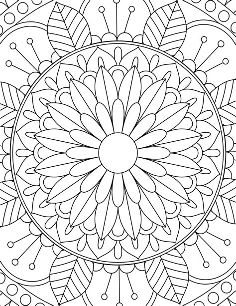 Colouring pages for adult mandala | Etsy