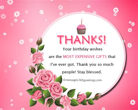 Thank Message Birthday Wishes20 Of The Best Ideas For Birthday Wishes