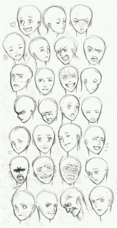 Head Positions Drawing Reference