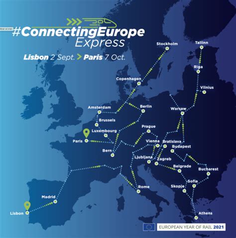 Connecting Europe Express 26 Countries In 36 Days Commission Unveils