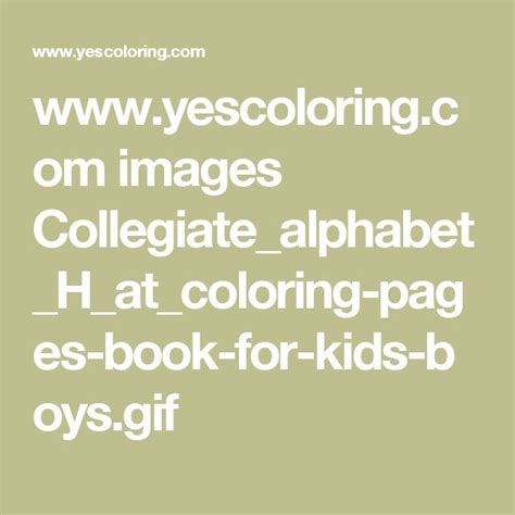Images Collegiatealphabethatcoloring Pages Book