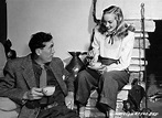 John Huston and Evelyn Keyes at their ranch in Tarzana, California ...