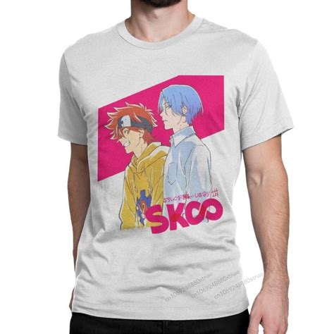 T Shirt Dos Homens Sk8 O Infinito Reki And Langa Engraçado Algodão Tees Manga Curta Camisetas O