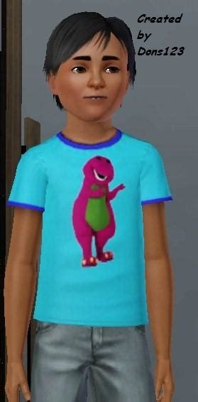 The Sims Resource Barney T Shirt For Children