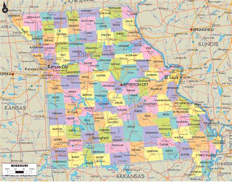 Map Of Missourimanunez